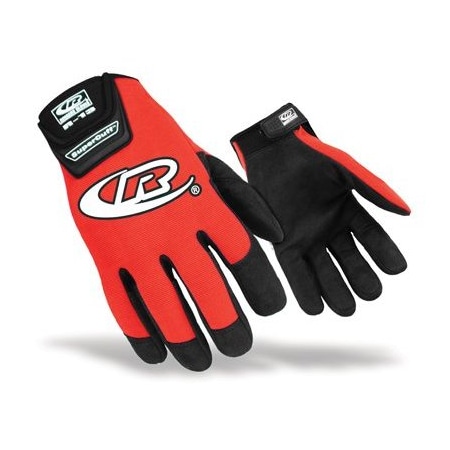 AUTH MECH GLOVE RED S*